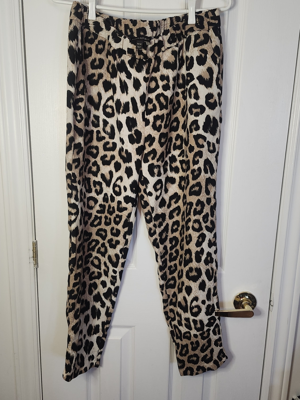 Banana Republic Hayden Leopard Print Pants - Size M
